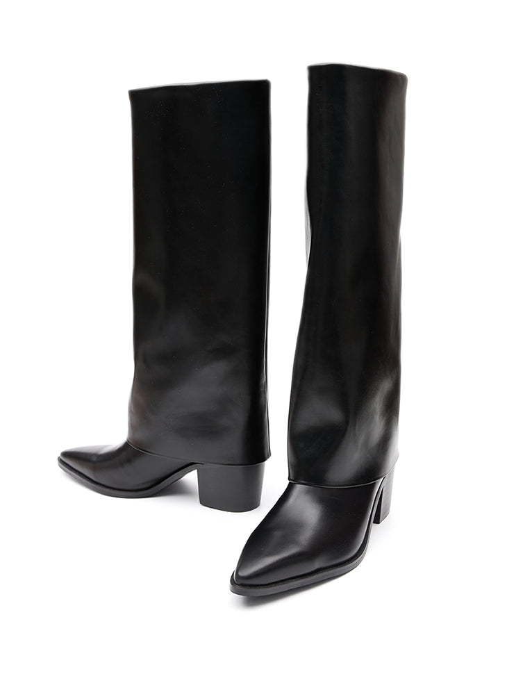 AR-3160 Fold Over Long Boots
