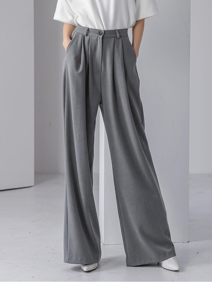 P2539 Pintuck Wide Pants