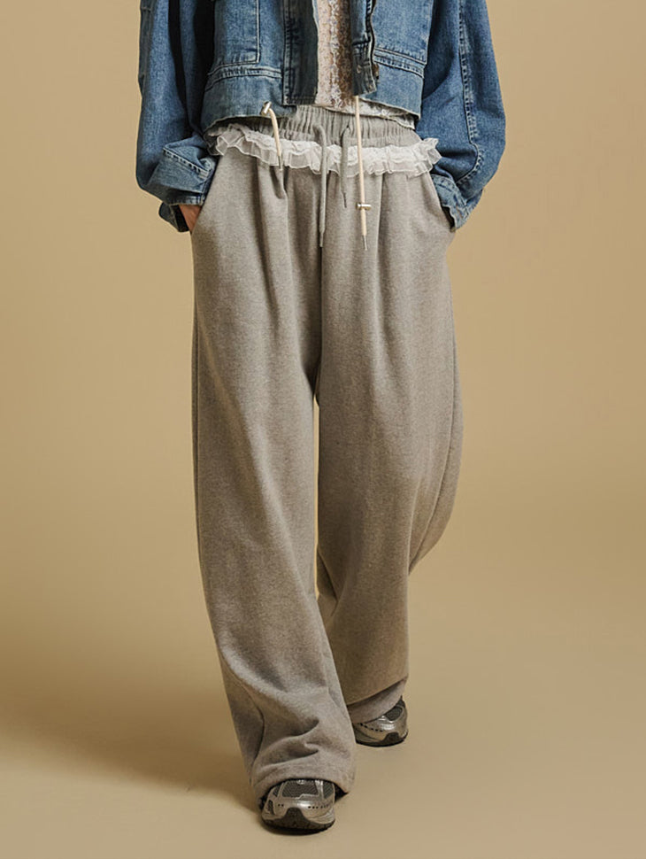 P3400 蕾丝运动裤