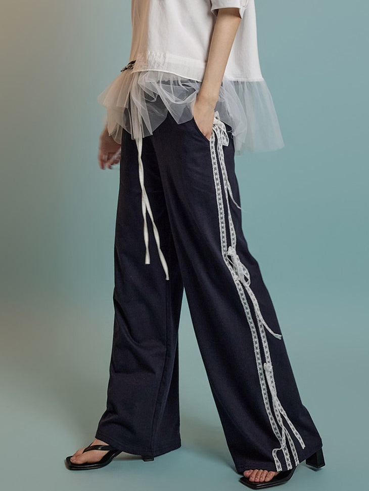 P3465 Lace Sweat Pants