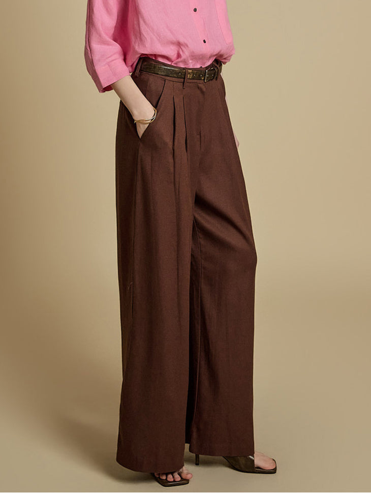 P3511 Linen Pintuck Slacks