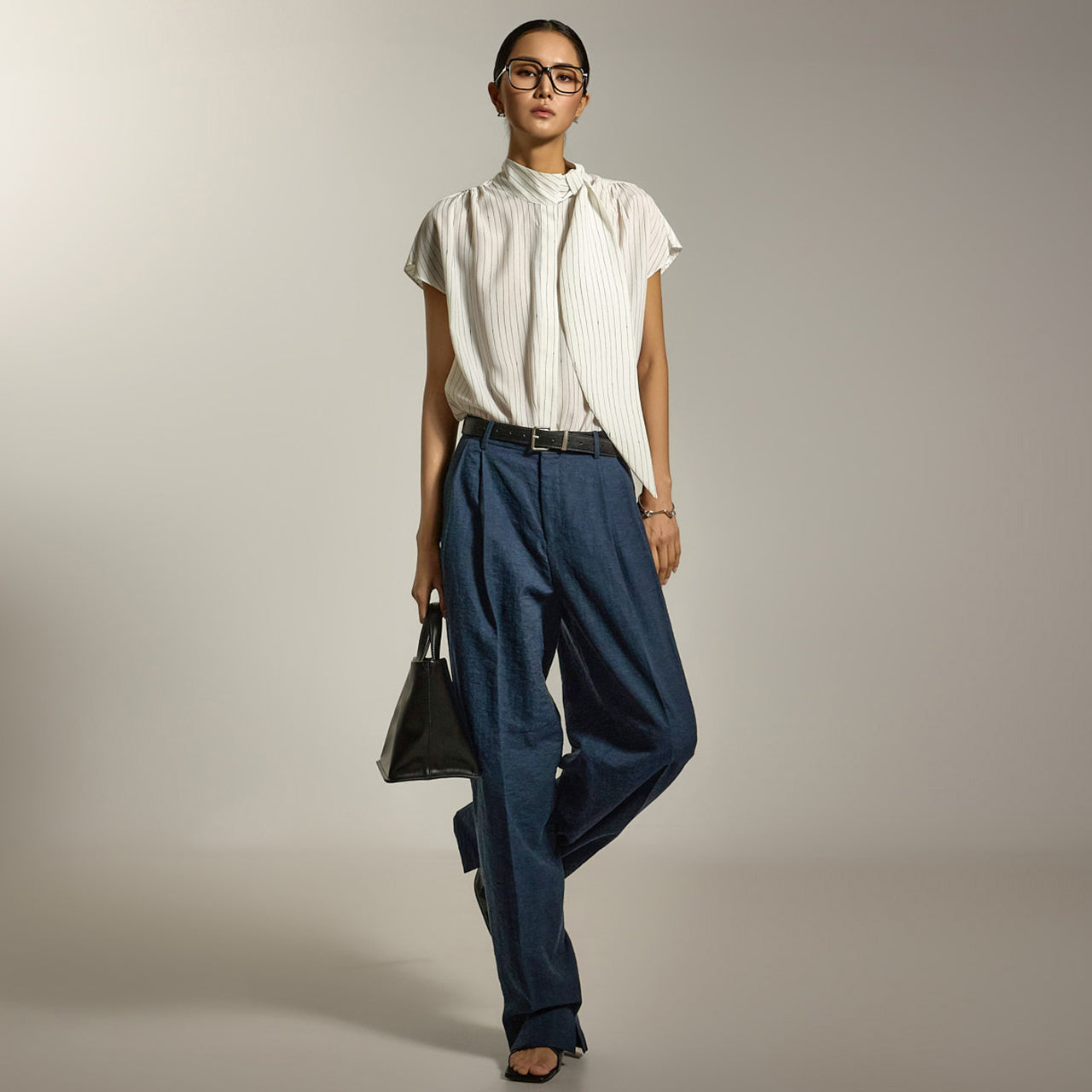 P3517 褶裥开衩裤