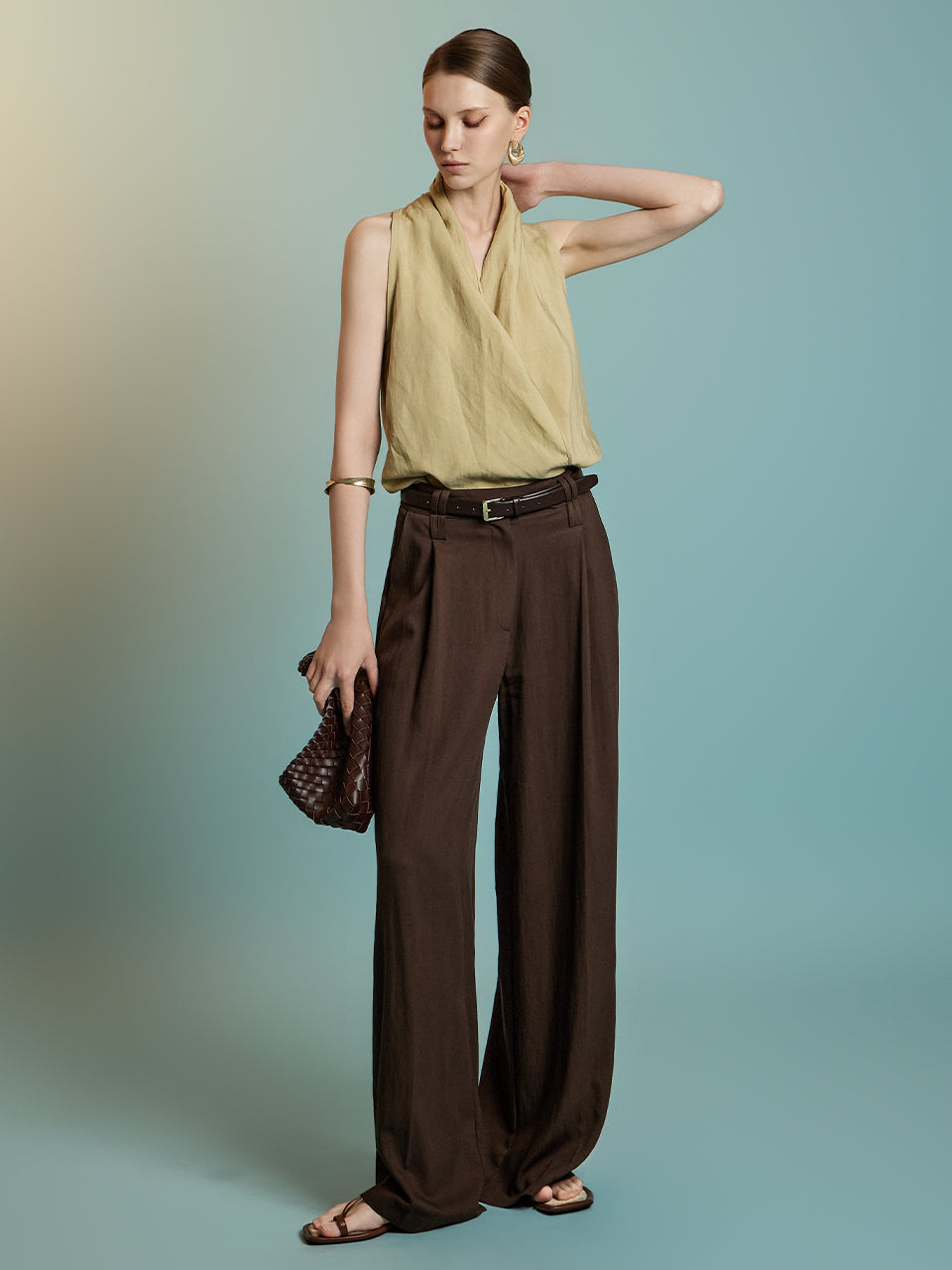 P3530 Pintuck Slacks