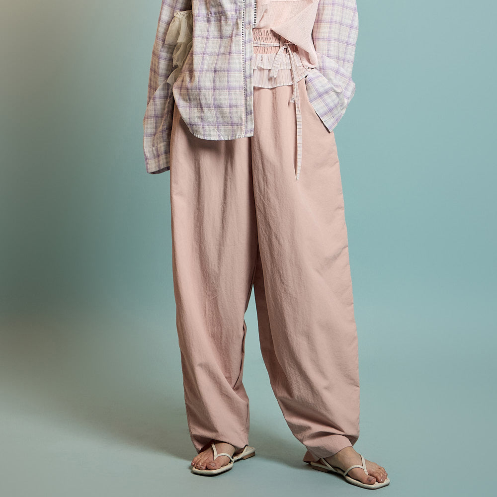 P3542 荷叶边灯笼裤