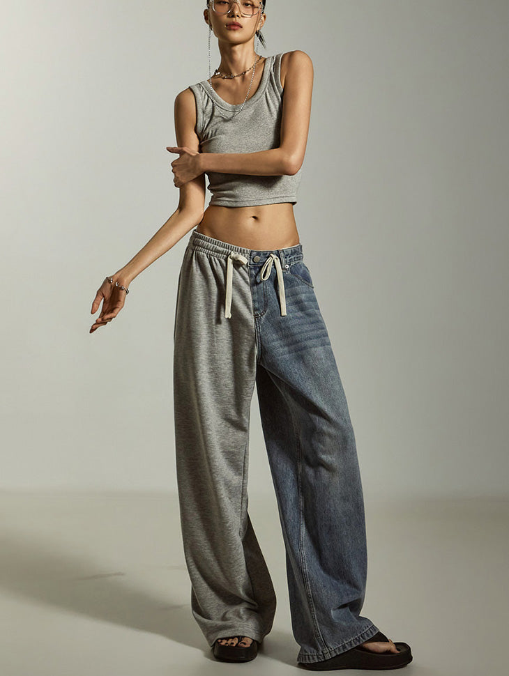 P3558 ハーフデニムパンツ