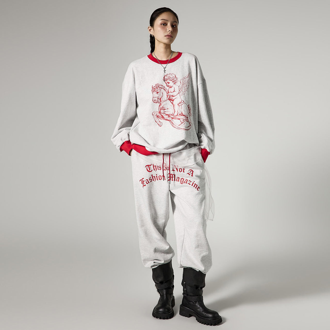 P3752 Frill Layered Sweat Pants