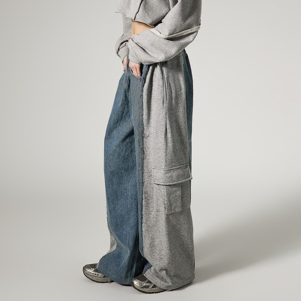 P3761 Denim Contrast Pants