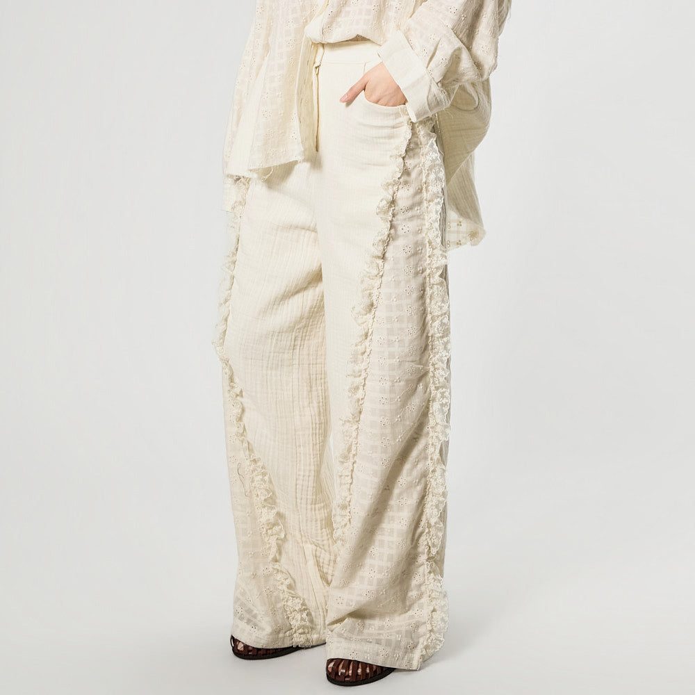 P3801 レースフリルパンツ