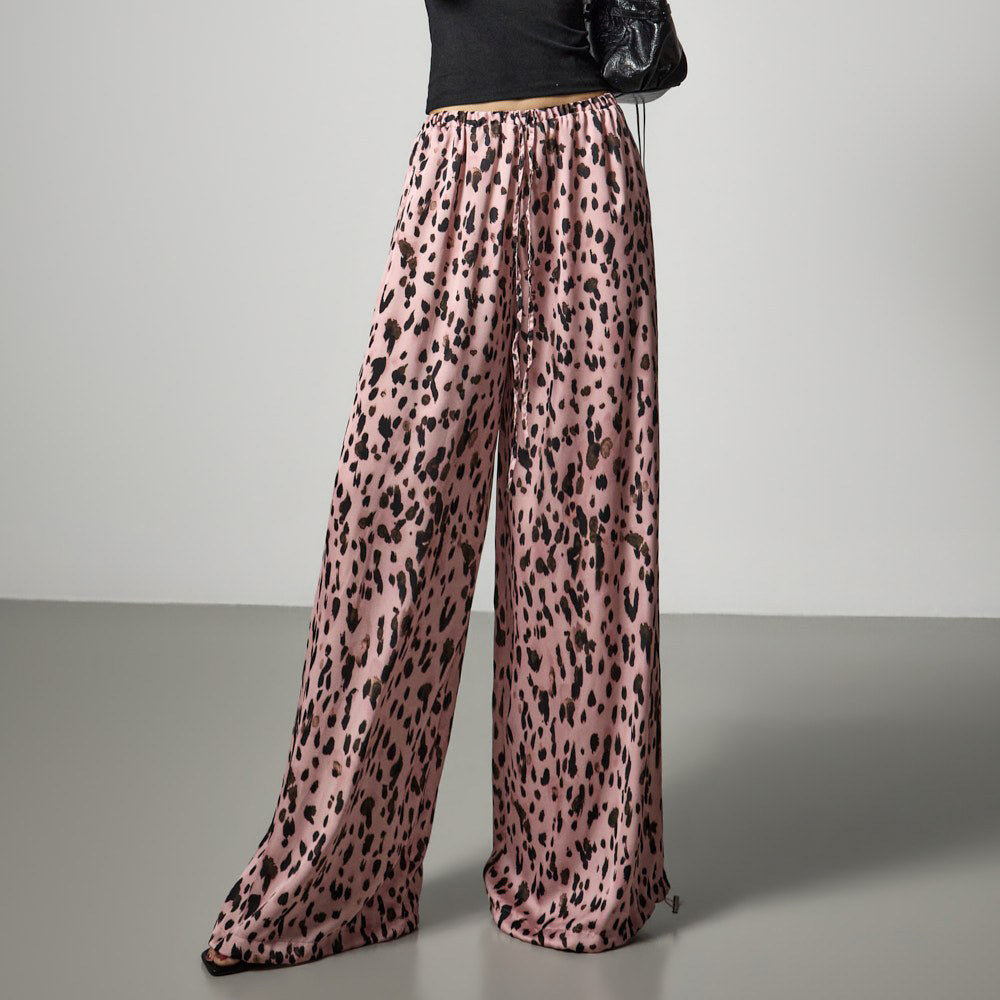P3857 Leopard Satin Pants