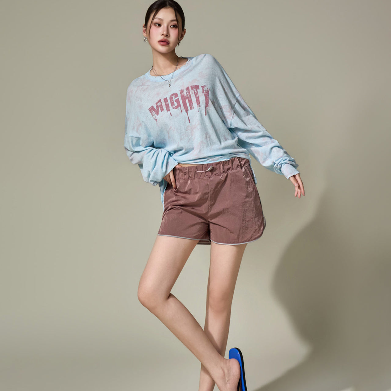 P3910 Contrast Running Shorts