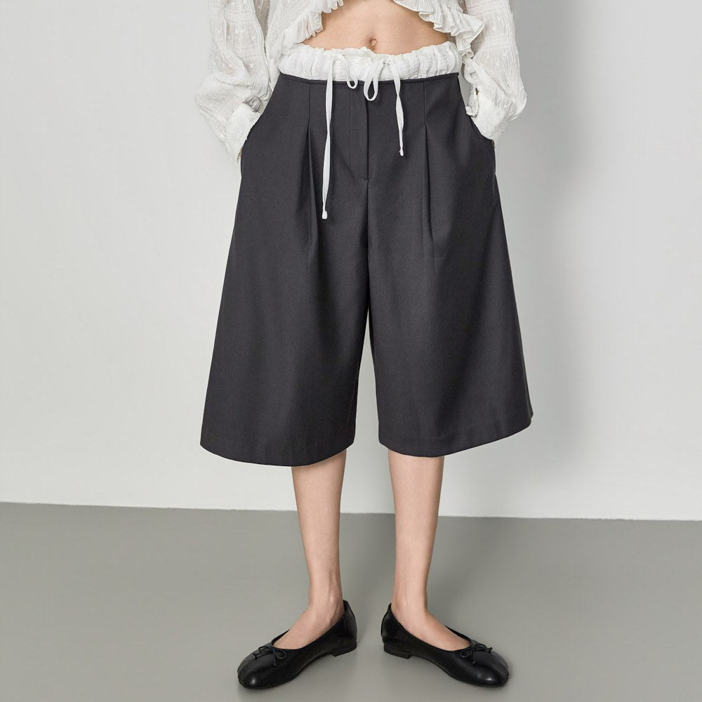P3935 Wide Bermuda Pants