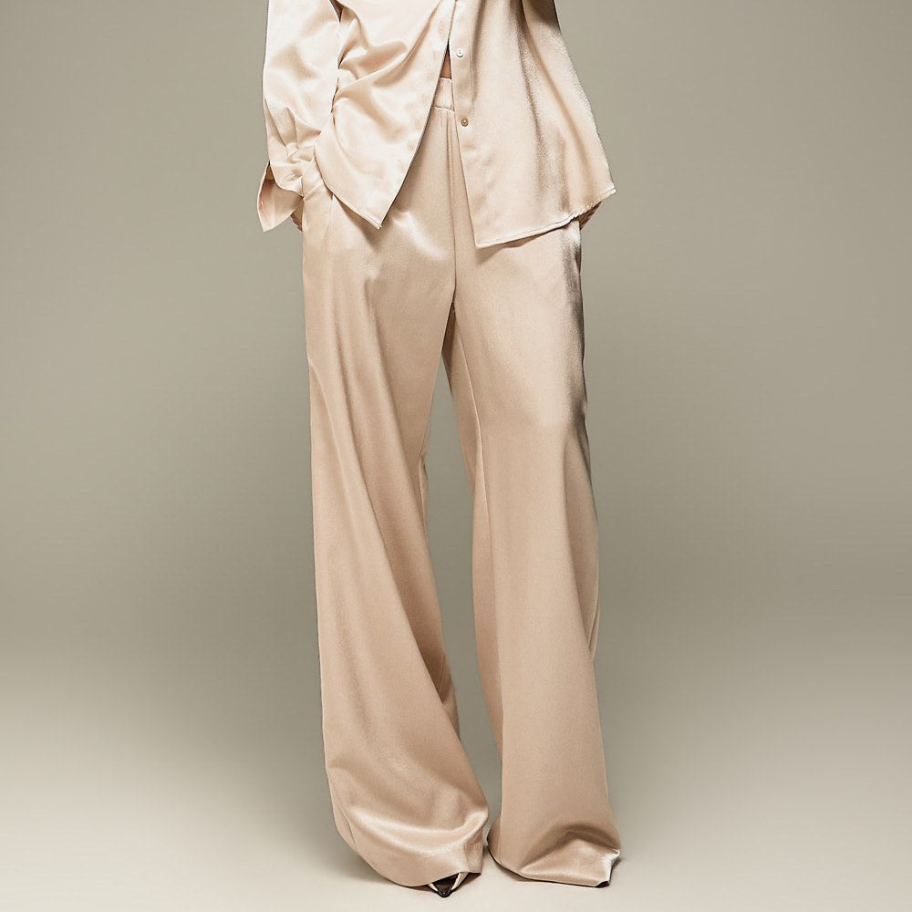P3974 Satin Wide Pants