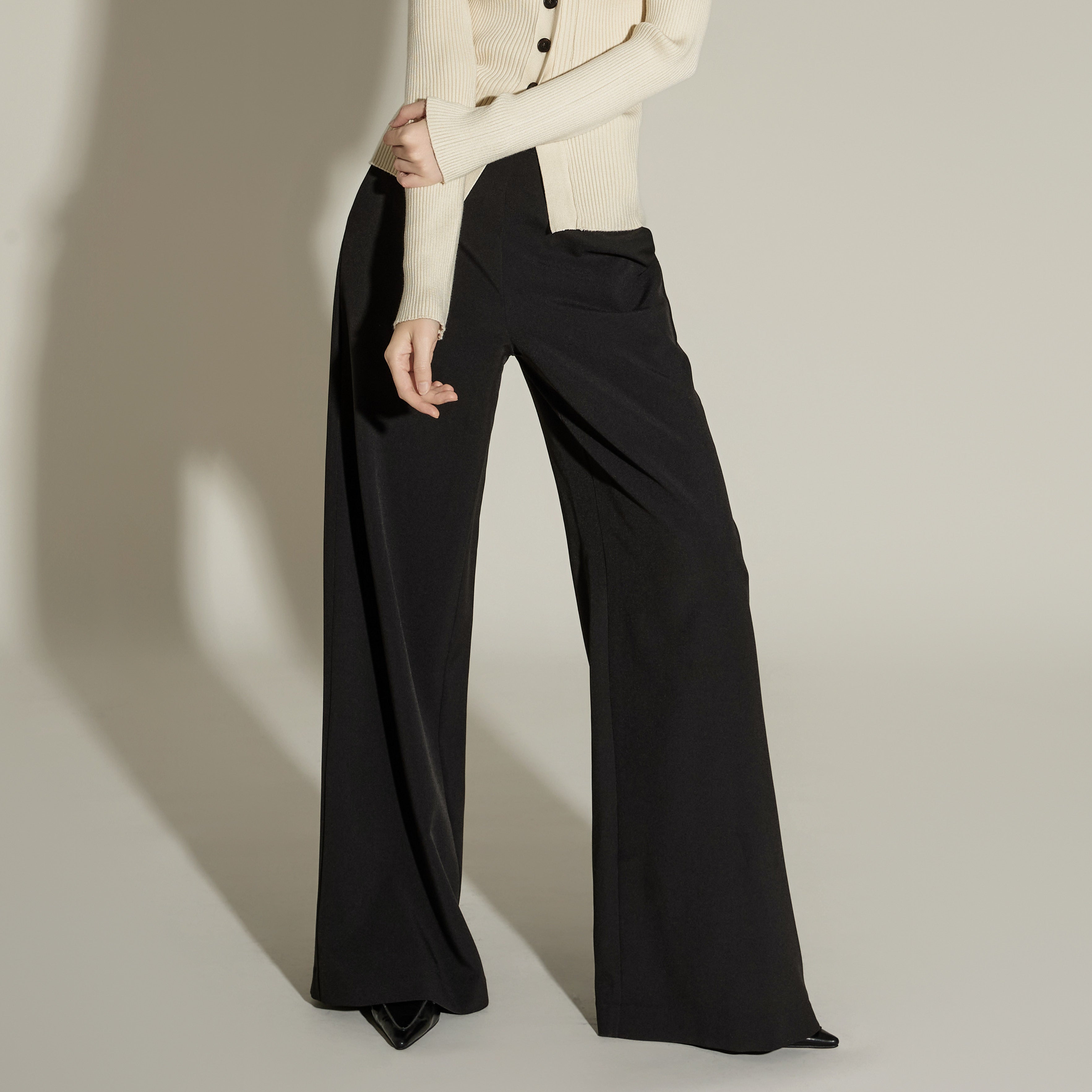 P9059 High Waist Wide Slacks