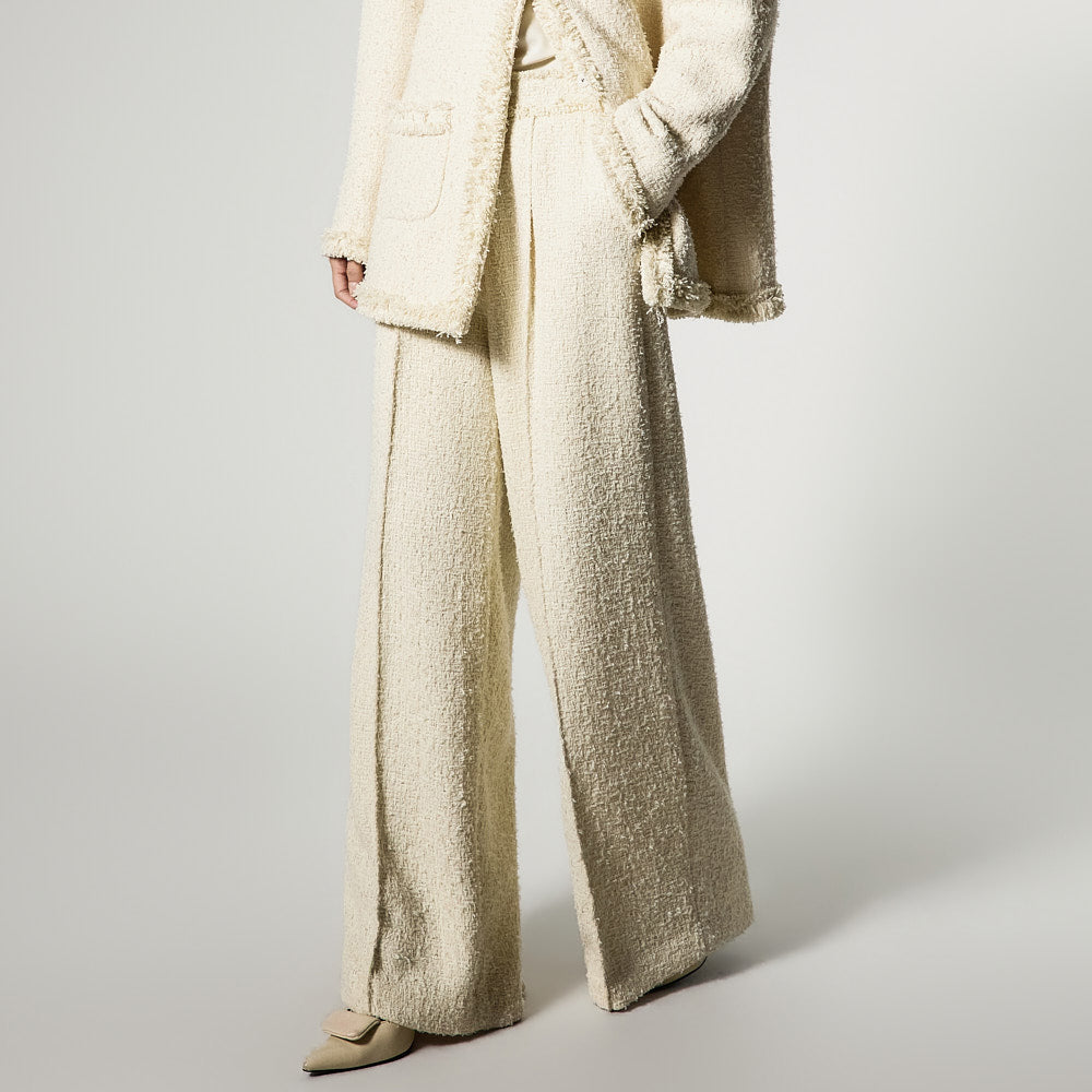 P9194 Tweed Wide Pants