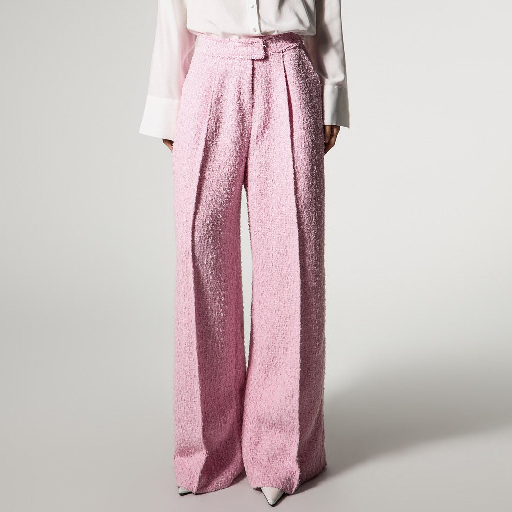 P9194 花呢阔腿裤