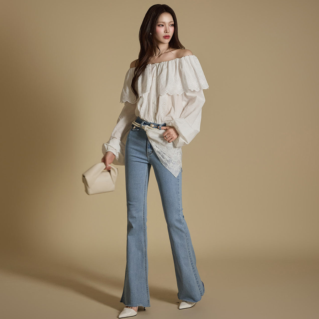 PJ556 喇叭牛仔裤