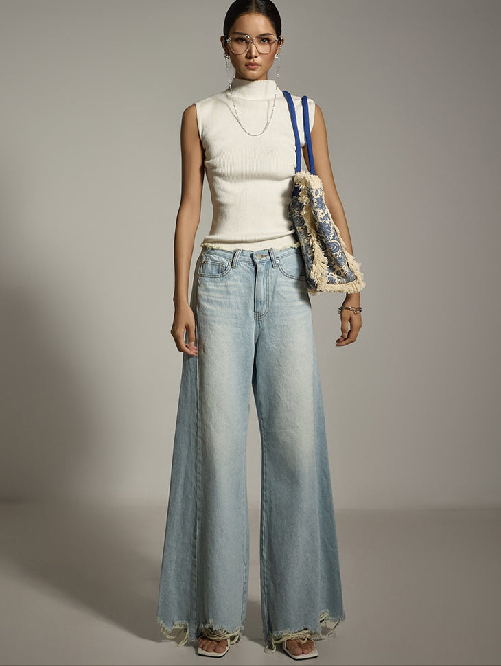 PJ580 ワイドジーンズ