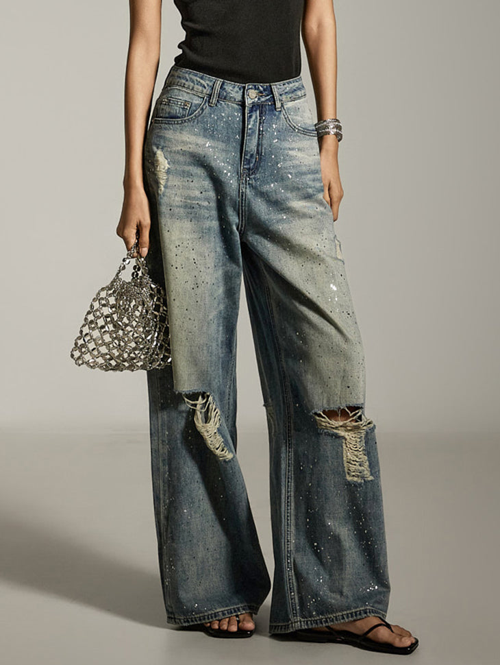 PJ590 グリッタージーンズ