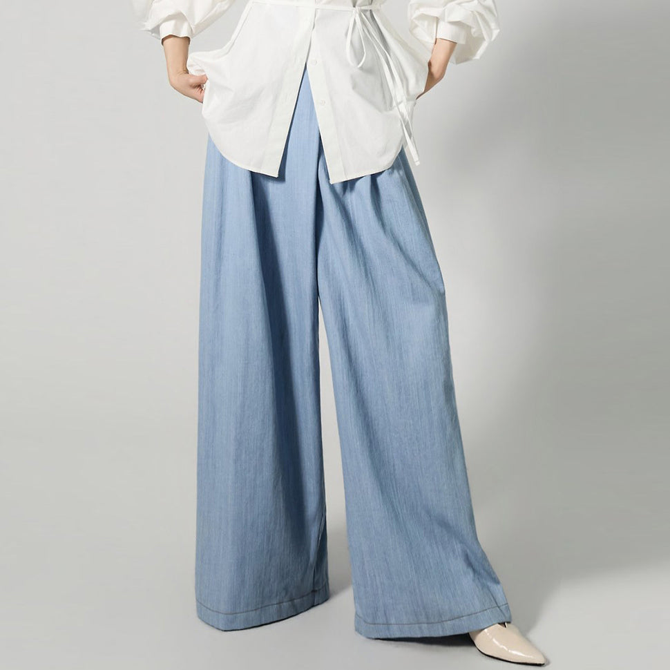 PJ636 ワイドバンドジーンズ