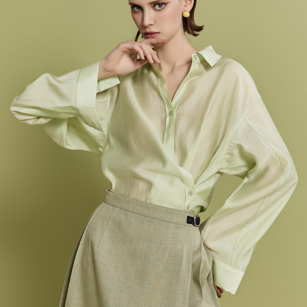 S596 Organza Multi-Way Shirt