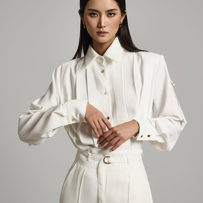 S739 Pintuck Shirt