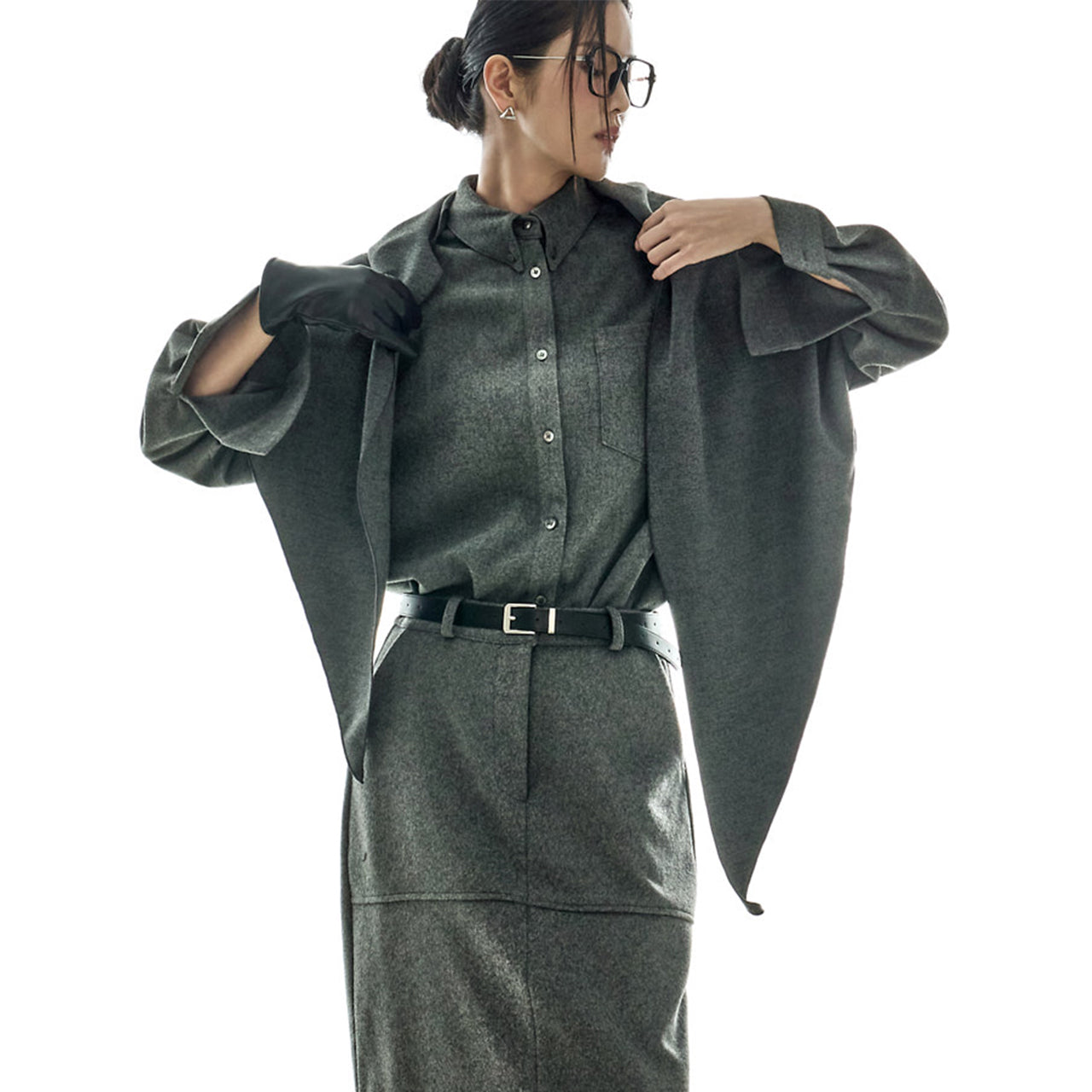 S833 Shirts with Muffler