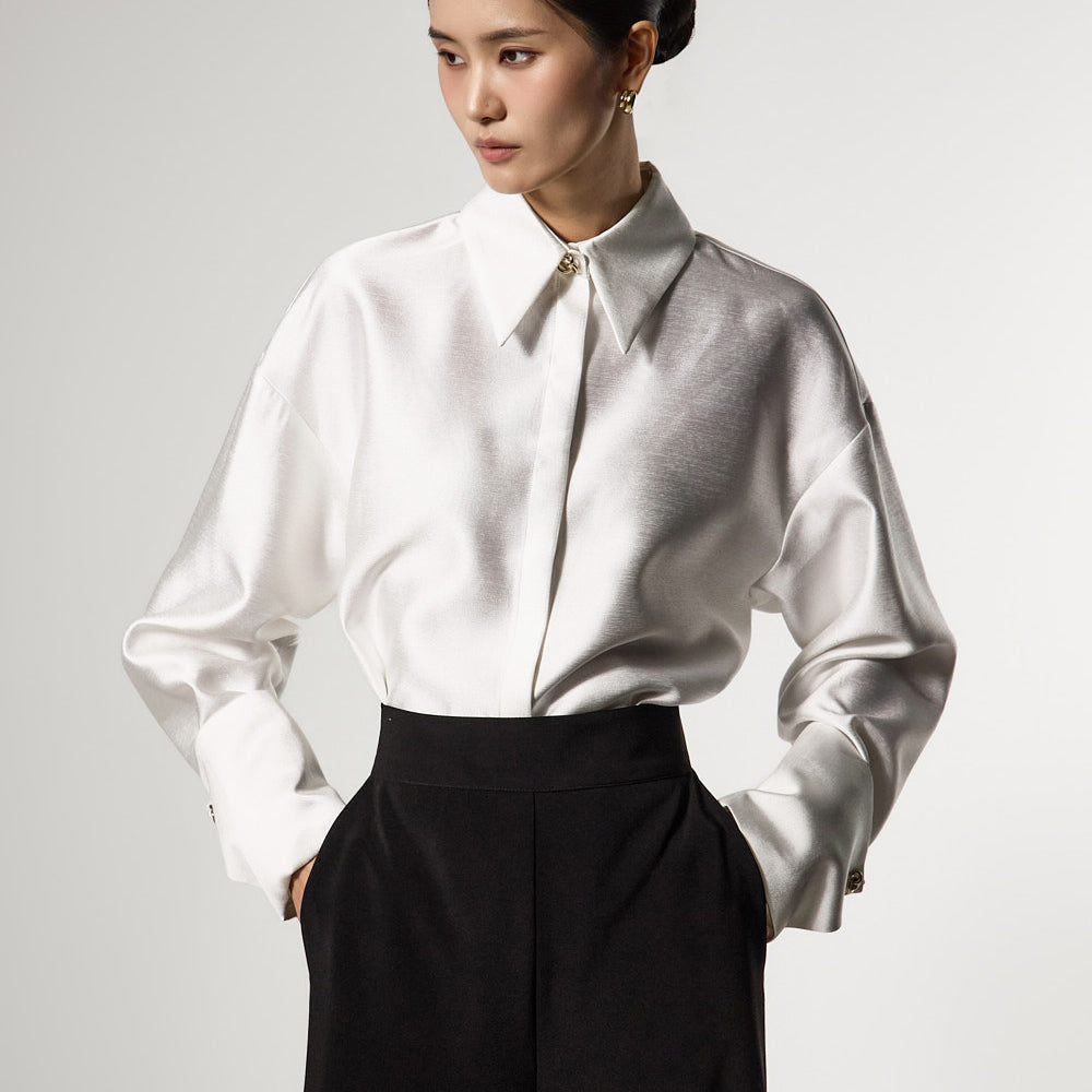 S9038 宽袖口衬衫