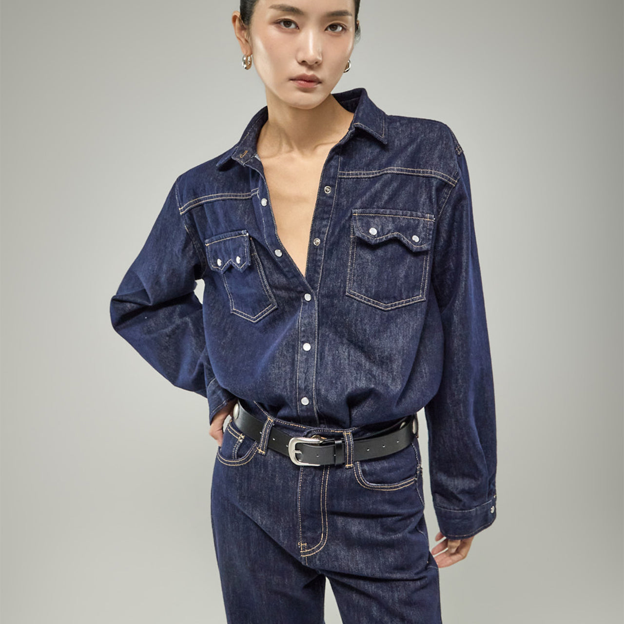 S905 Western Denim Shirts
