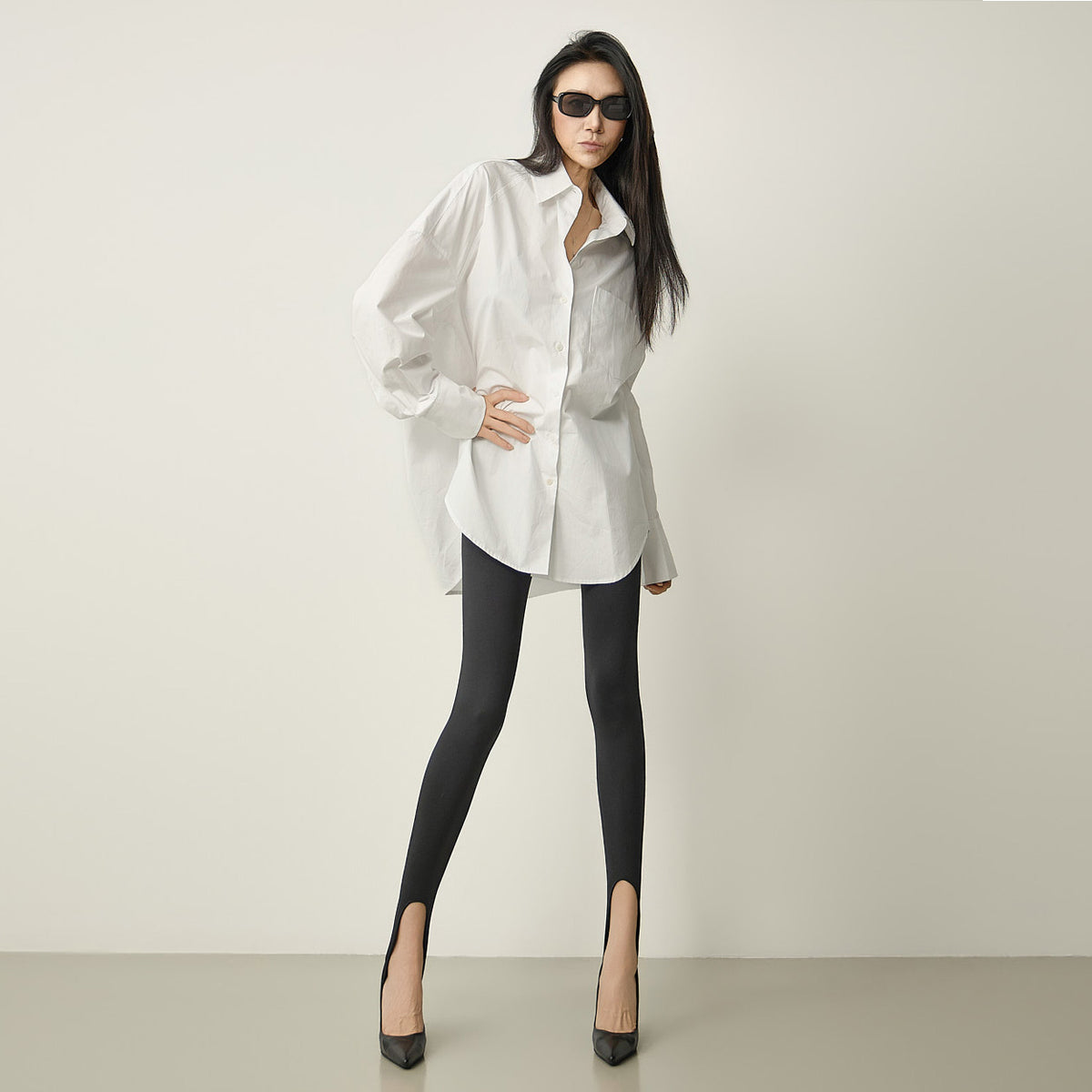S911 Drom Shoulder Oversized Shirts