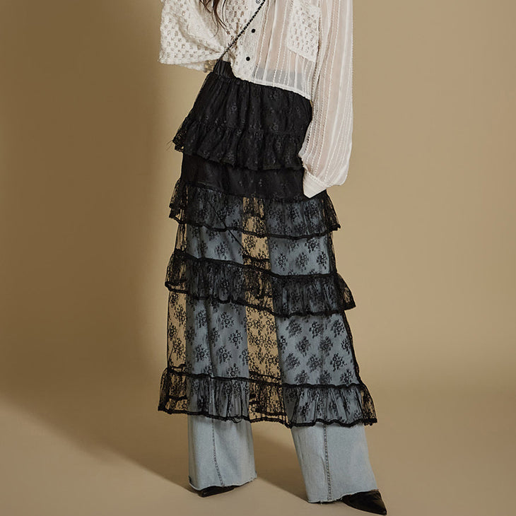 SK2913 レースティアードスカート