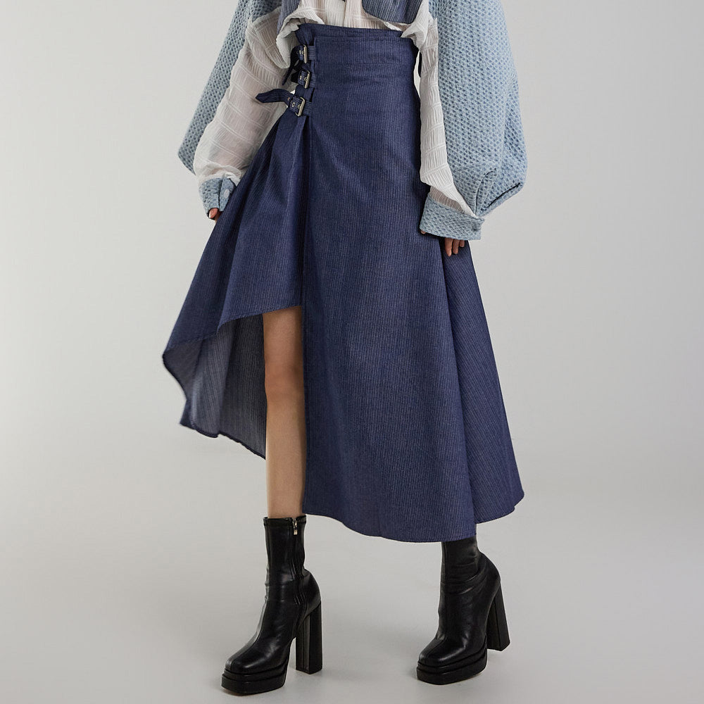 SK2947 バックルアシンメトリースカート