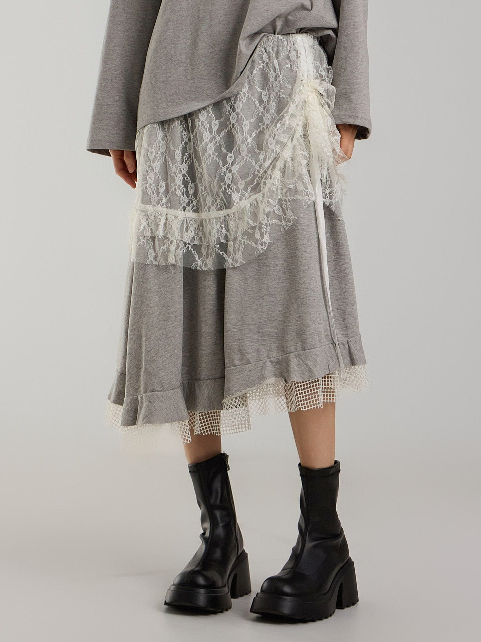 SK2949 レースアシンメトリースカート