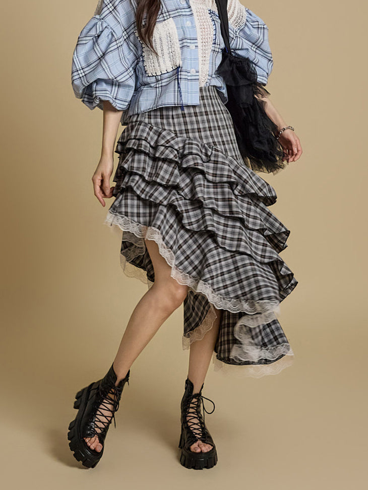 SK2962 ティアードアシンメトリースカート