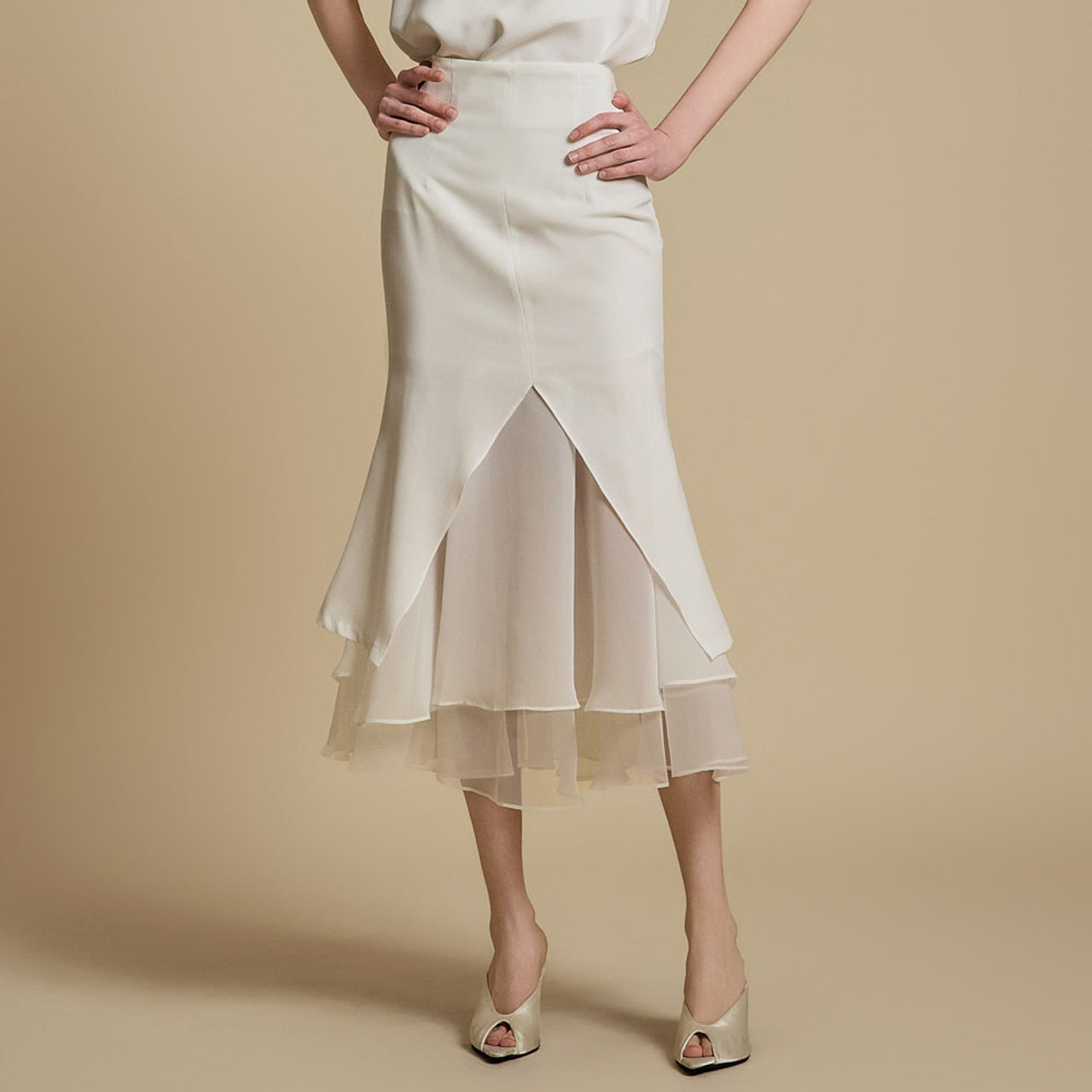 SK2982 薄纱层叠裙