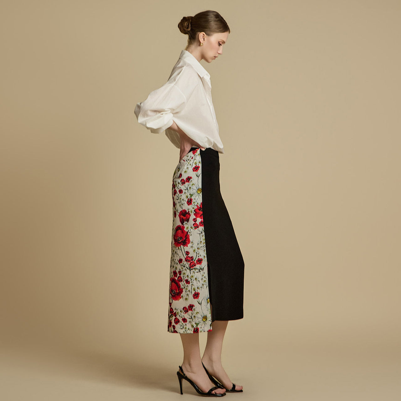 SK2996 花柄スカート