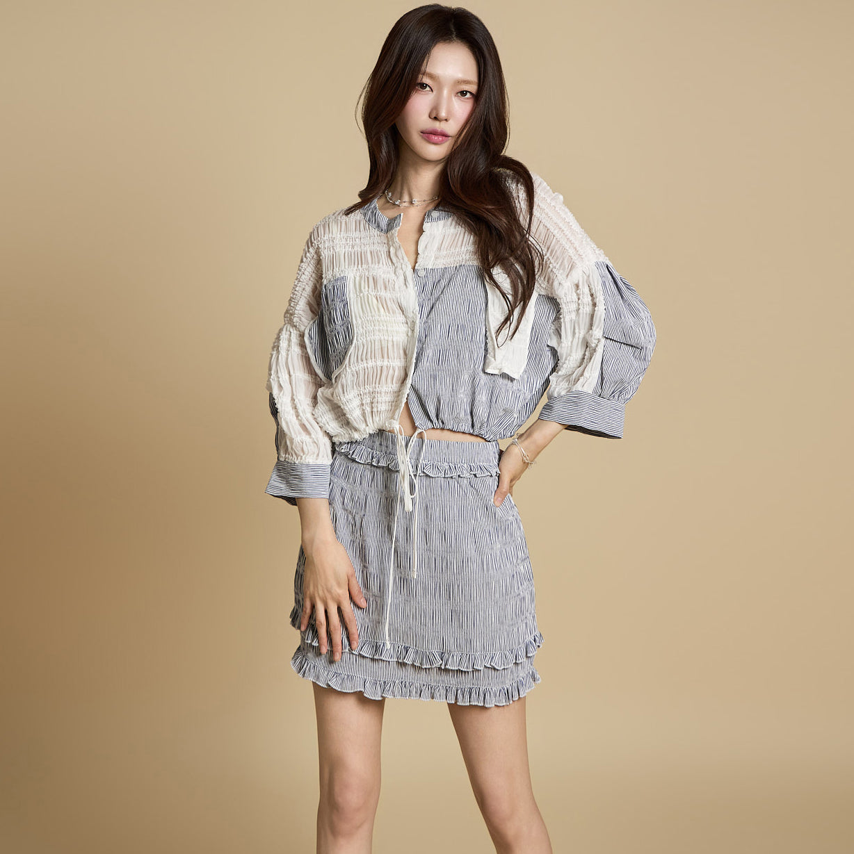 SK3006 Pleated Mini Skirt