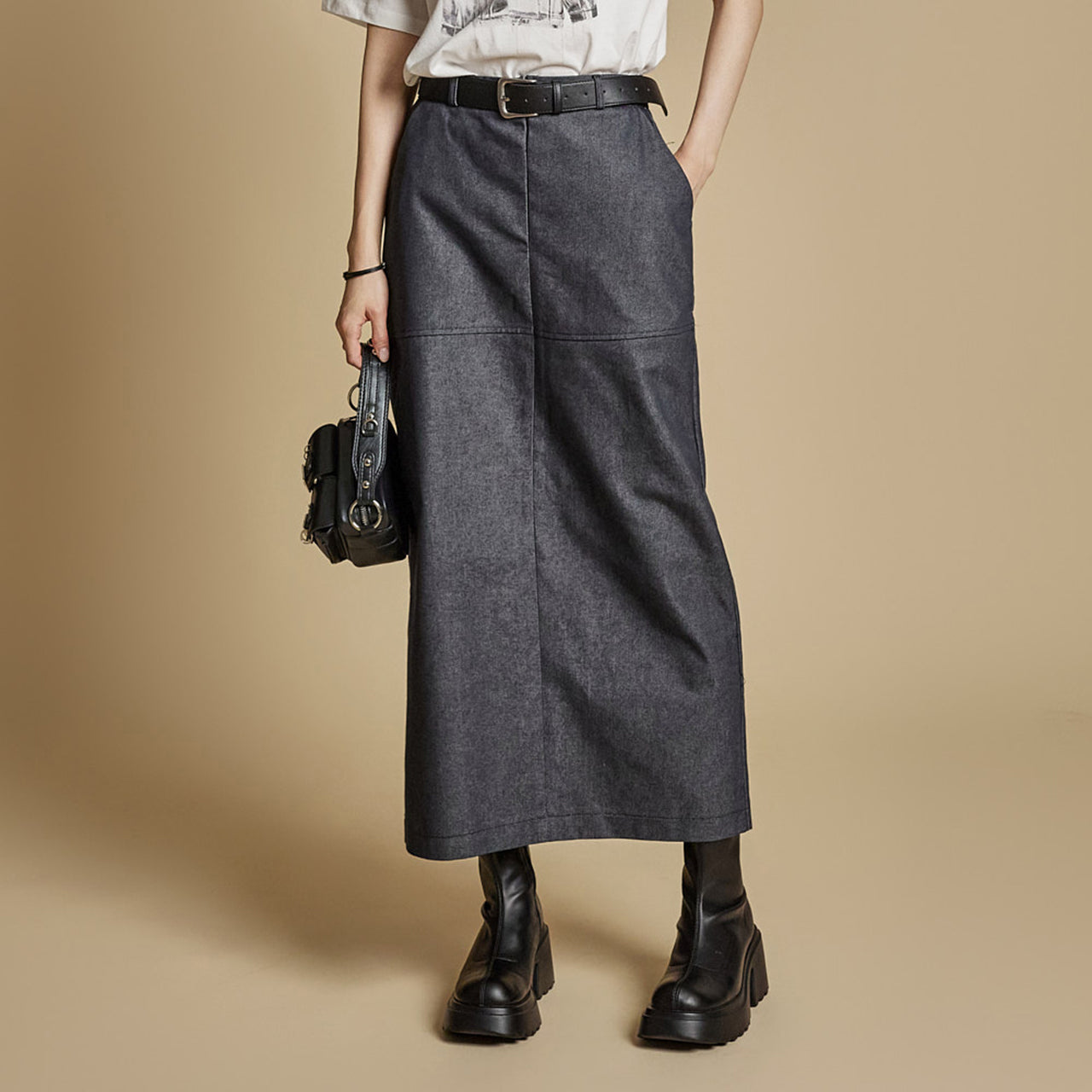 SK3031 Back Slit Skirt