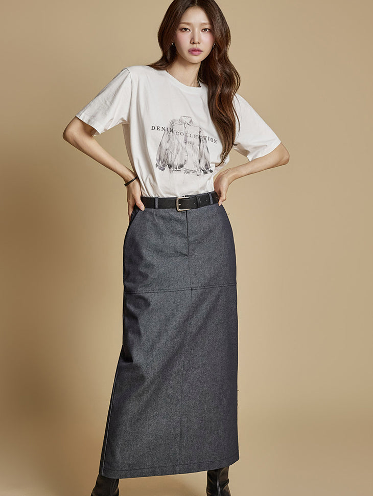 SK3031 Back Slit Skirt