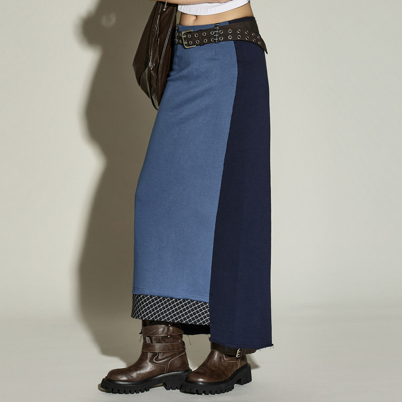 SK3070 Checked Skirt