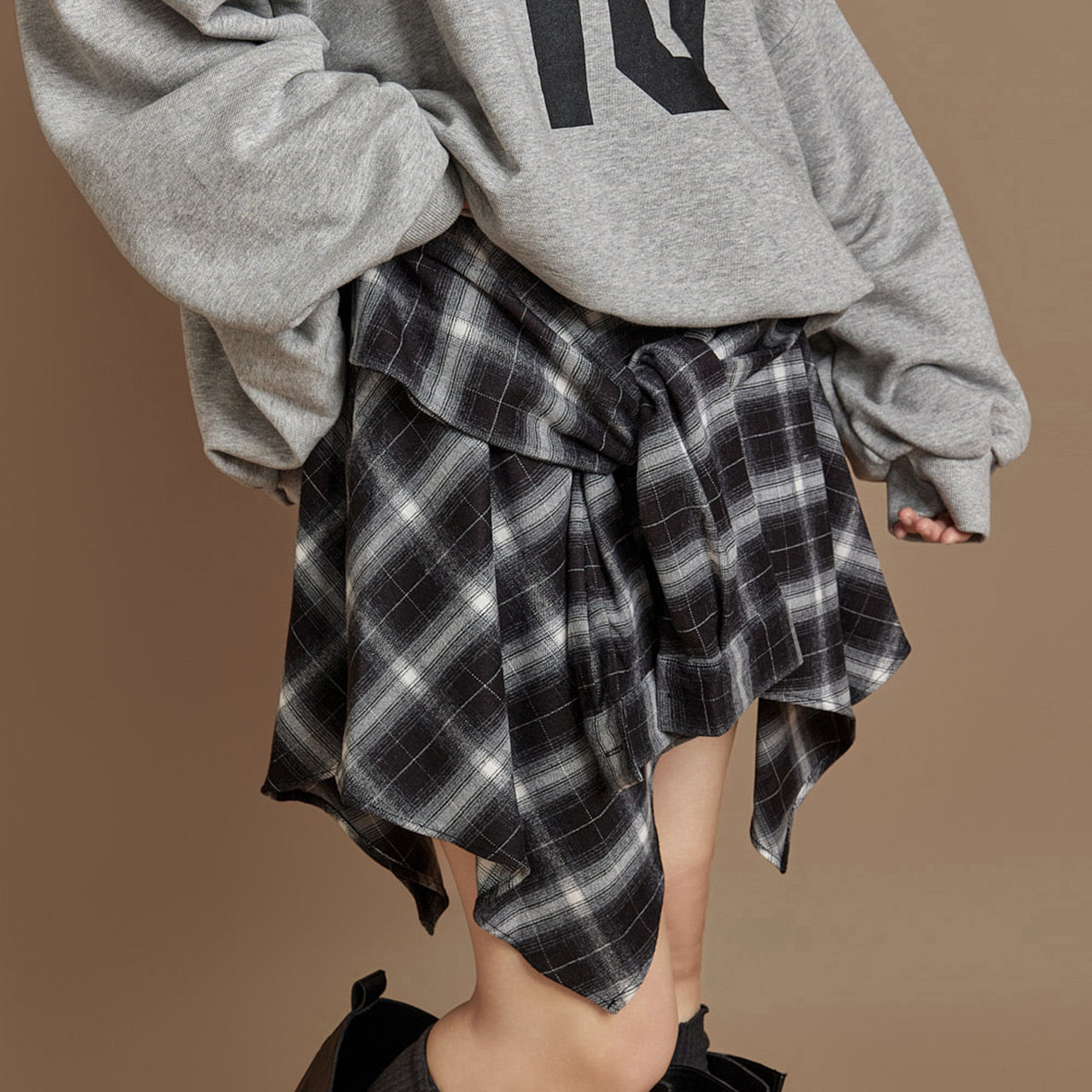 SK3076 Shirts Layered Skirt