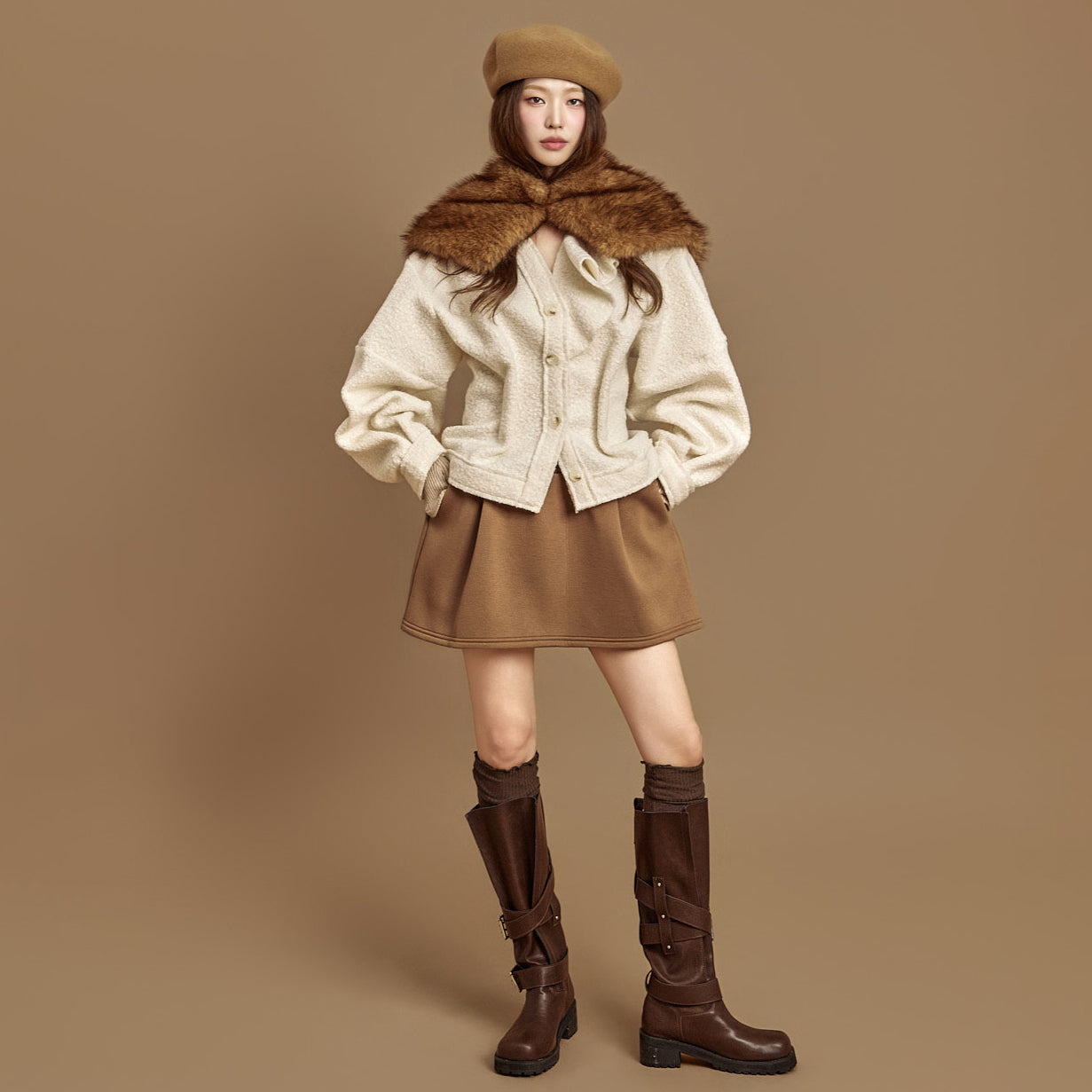 SK3119 Pintuck Skirt