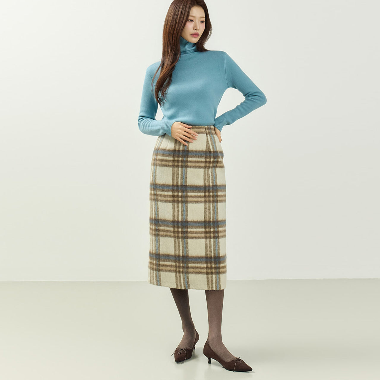 SK3143 Check Skirt
