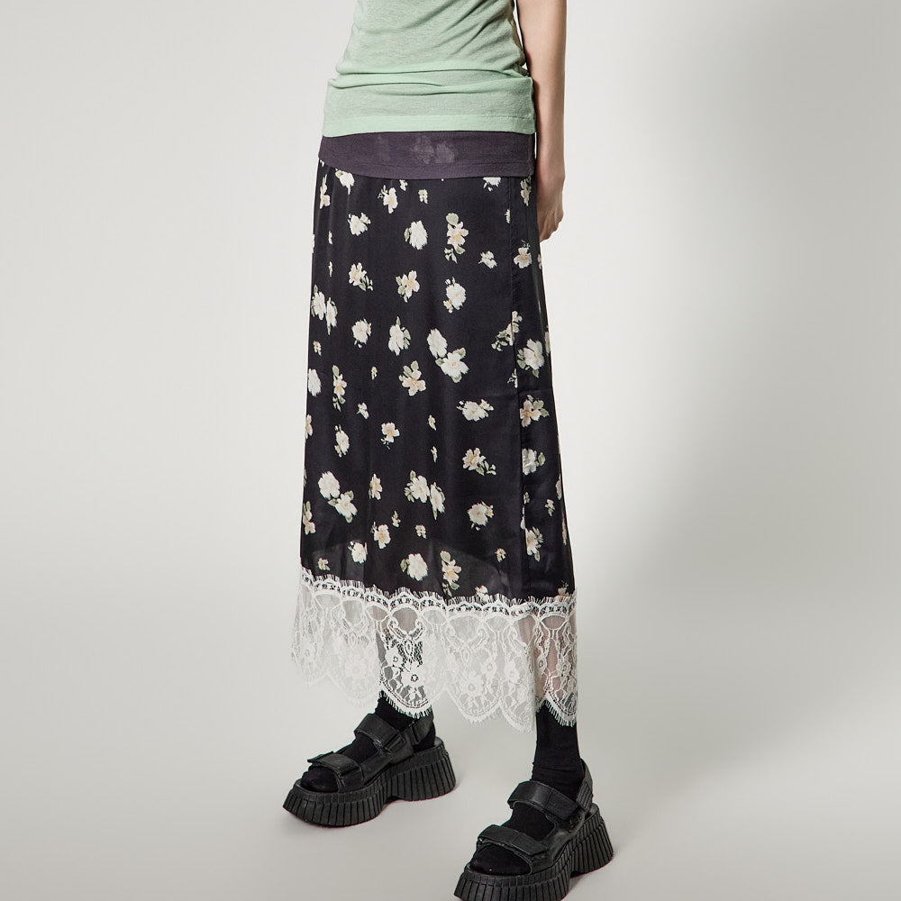 SK3195 Lace Flower Skirt