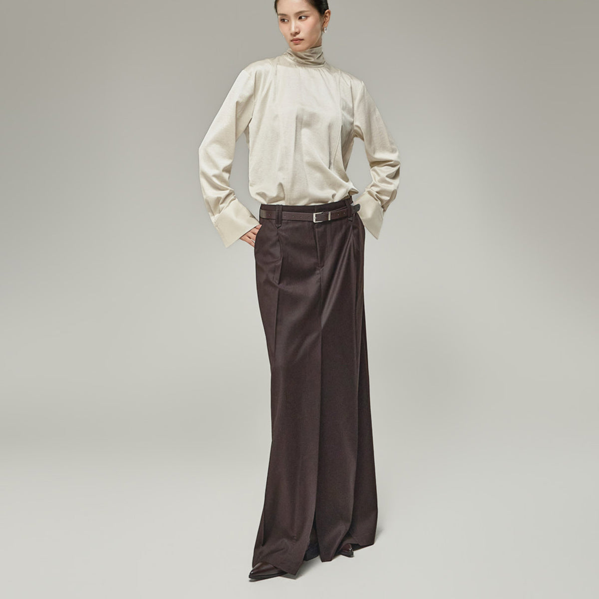 SK3289 Wool Maxi Skirt