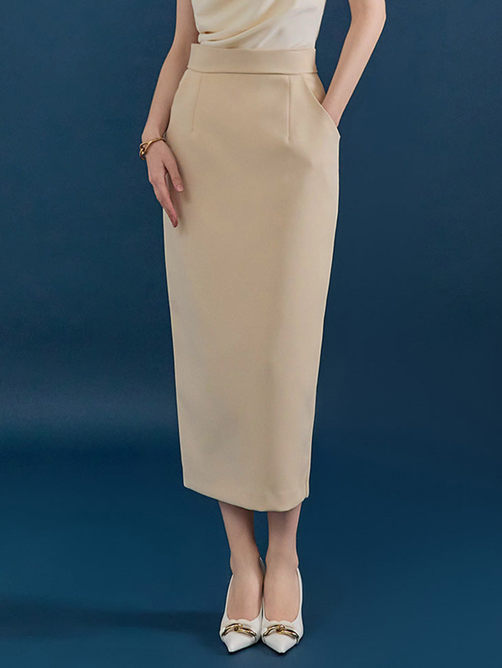 SK9169 高腰铅笔中裙