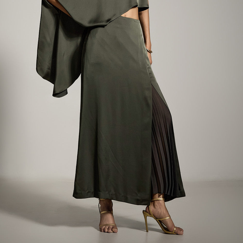 SK9274 レイヤードプリーツスカート