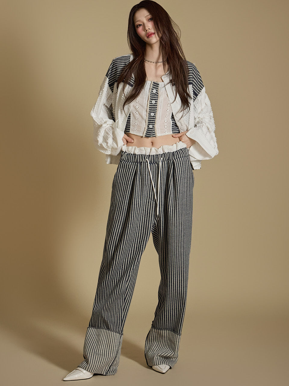 TP2035 衬衫和上衣、裤子套装