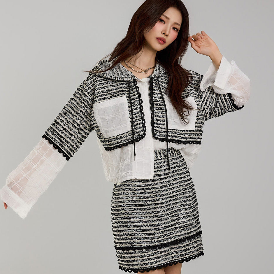 TP2076 连帽裙套装