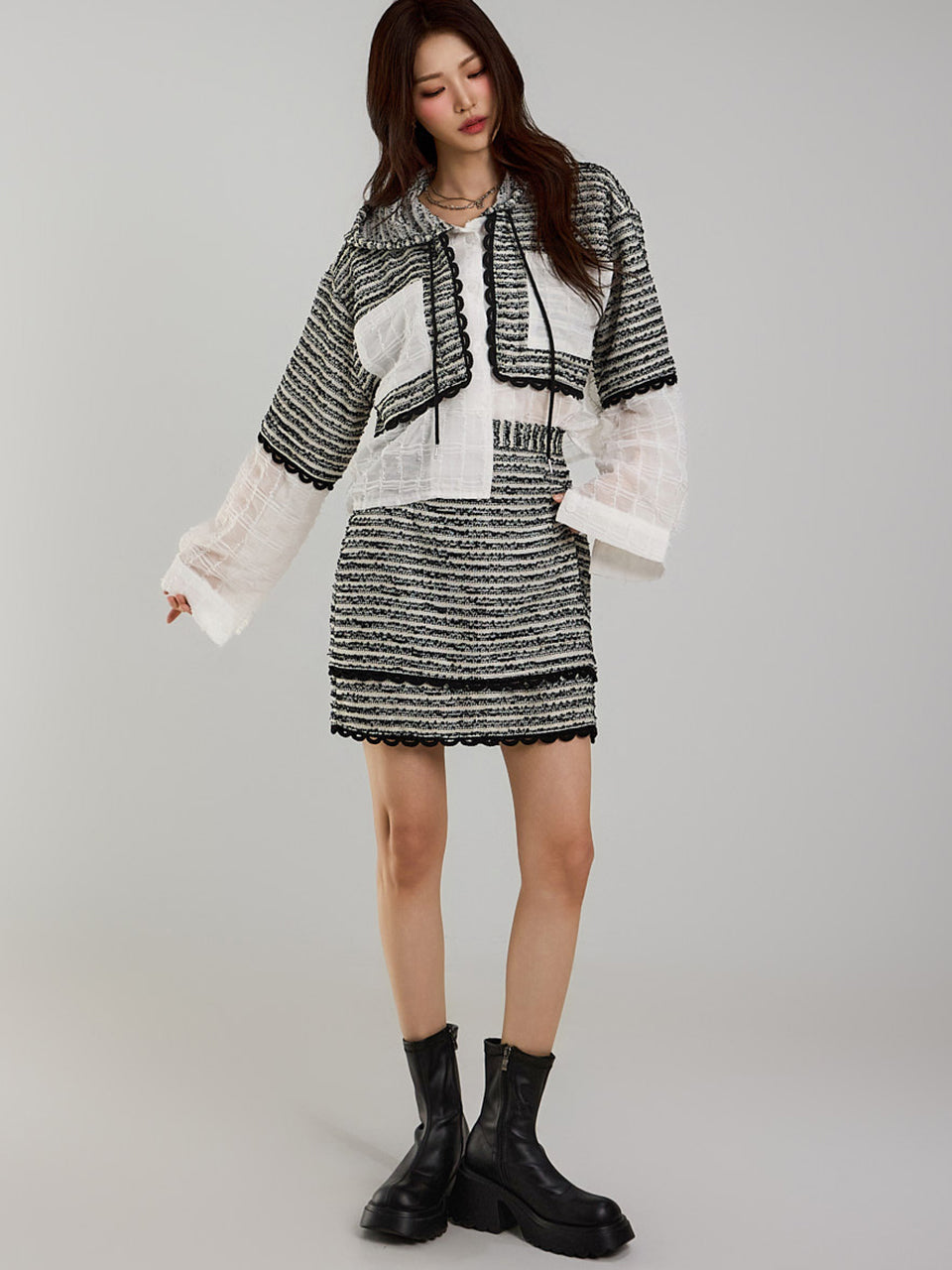 TP2076 Hooded and Skirt Set