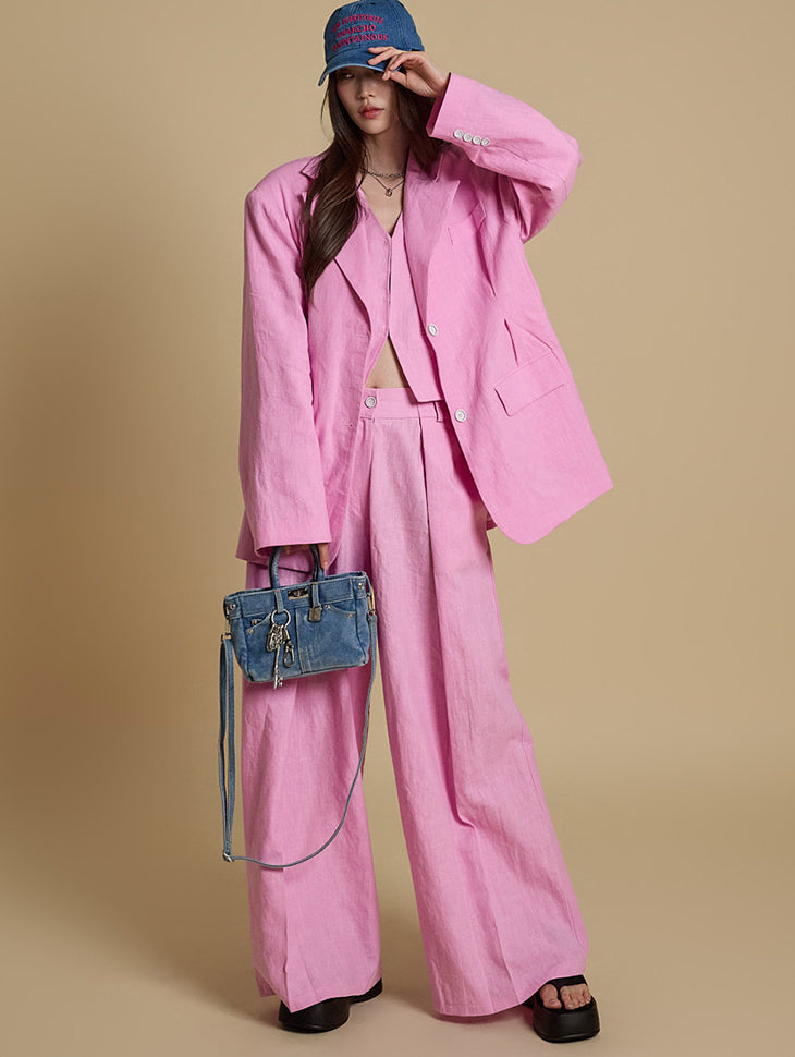 TP2103 Linen Three Piece Set